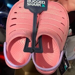 Rugged Shark Pink Clogs